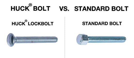 Huck Bolt VS Standard Bolt. What's the difference?