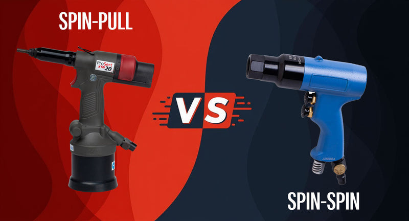 Nutsert Guns | Differece between Spin-Pull and Spin-Spin Types