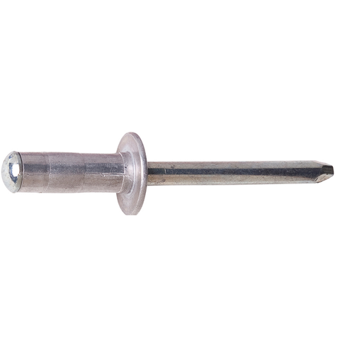 Aluminium and steel standard multi-grip rivets
