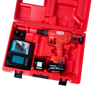 Battery Huck Makita Gun BV4500 within carry case, charger + batteries  