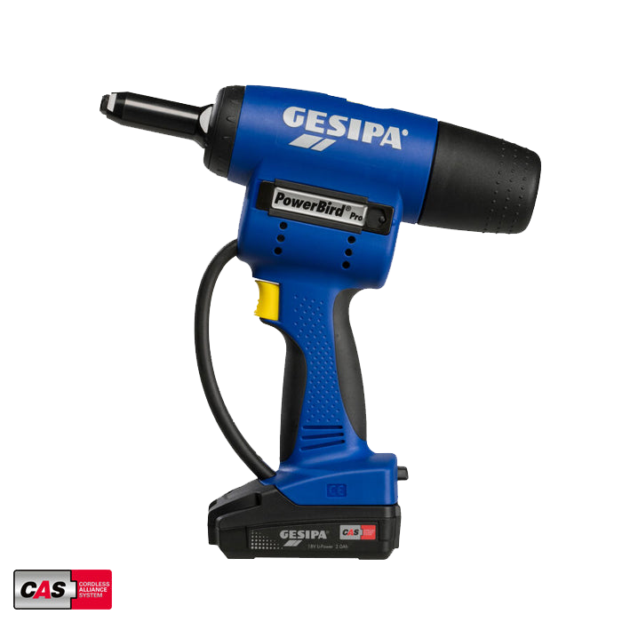 Cordless Rivet Gun - Gesipa PowerBird Pro Gold | Huck Aerobolt